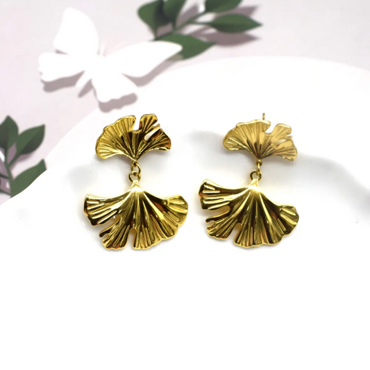 Boucles d'oreilles Ginkgo